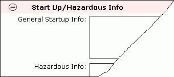 Start Up/Harzardous Info